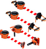 SKIPPER XS afzetlinthouder met 9 meter rood/wit lint
