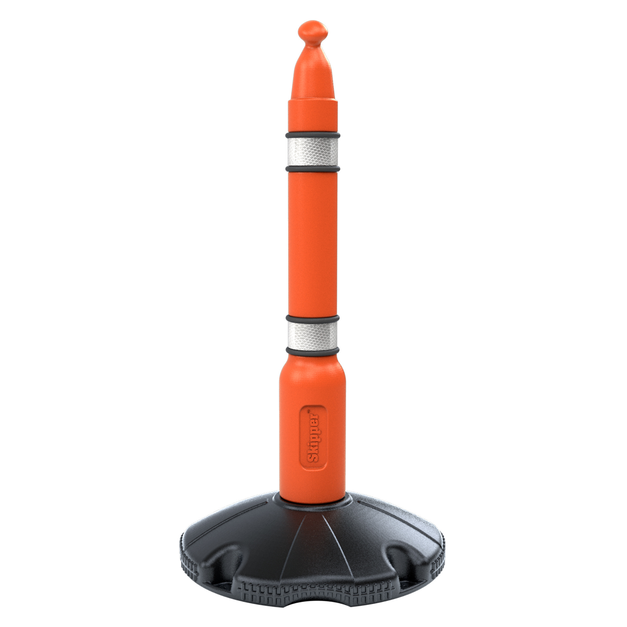 SKIPPER post with base - orange