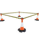 Skipper cone set 81 m2 with Skipper cones and Skipper barrier belt units
