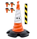 Skipper cone set 81 m2 with Skipper cones and Skipper barrier belt units