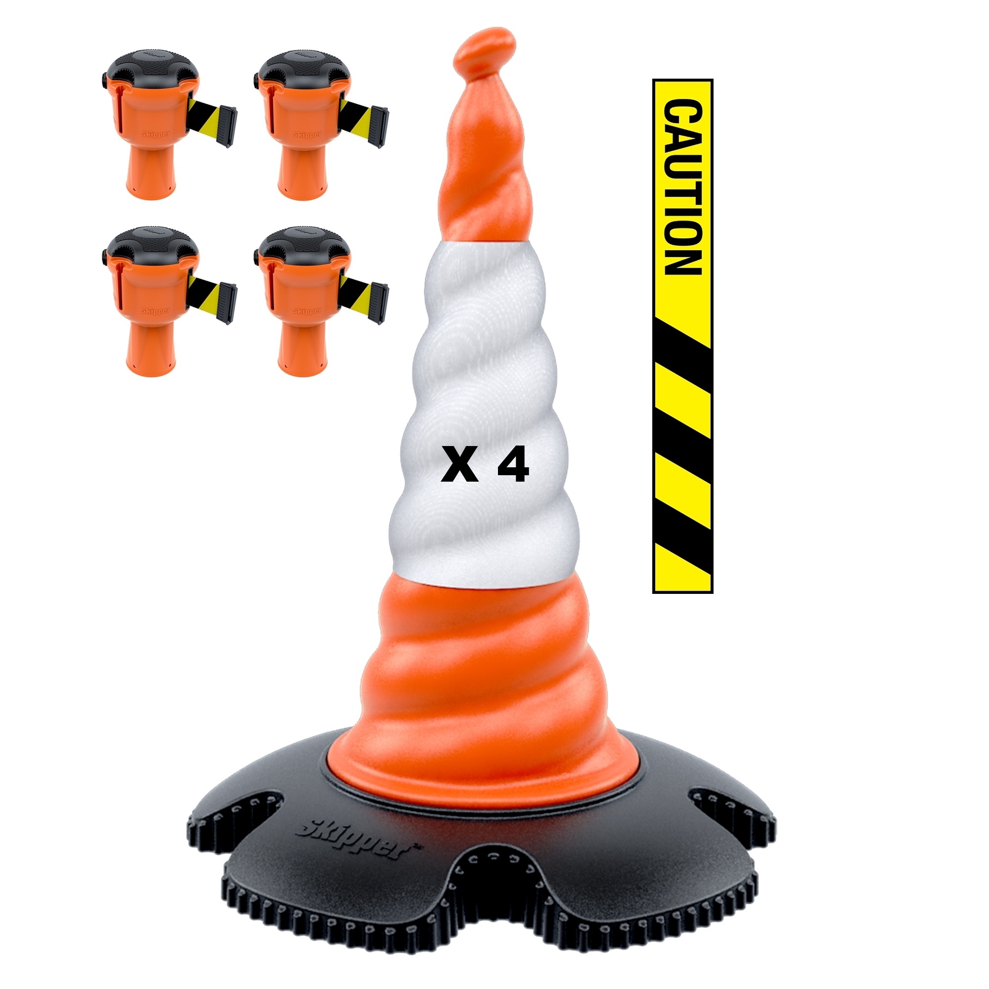 Skipper cone set 81 m2 with Skipper cones and Skipper barrier belt units