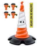 Skipper kegel kit 81 m2 met Skipper kegels en Skipper afzetlinthouders
