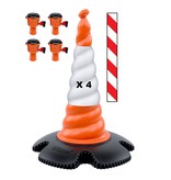 Skipper cone set 81 m2 with Skipper cones and Skipper barrier belt units