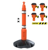Skipper afzetpaalkit 81 m2 met Skipperafzetpalen en Skipper afzetlinthouders