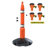 Skipper afzetpaalkit 81 m2 met Skipperafzetpalen en Skipper afzetlinthouders