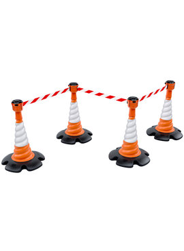 Skipper set of retractable barrier cones