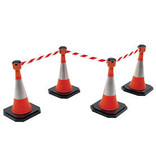 Skipper budget set retractable barrier cones - crowd control