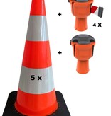 Skipper budget set retractable barrier cones - crowd control