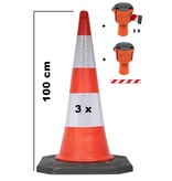 BIG set Skipper retractable barrier cones - crowd control