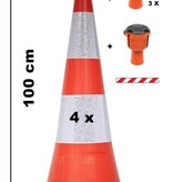 BIG set Skipper retractable barrier cones - crowd control