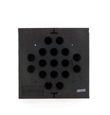 Modular traffic island from recycled rubber