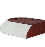 Modular traffic island from recycled rubber