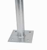 Cycle stand 600 x 800 mm Ø 50 mm with crossbar on base plates