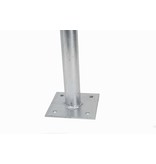 Cycle stand 600 x 800 mm Ø 50 mm with crossbar on base plates