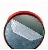Miroir de circulation 'Universal' Ø600 mm - cadre rouge