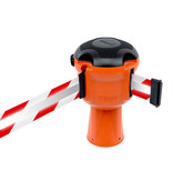 SKIPPER barrier belt unit  with 9 meters red/white reflective tape