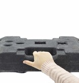 Pied de balise - socle 25 kg - PVC recyclé