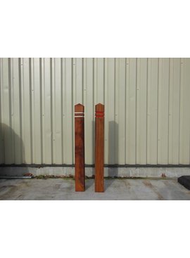 Anti-parking pole diamond top Azobe hardwood