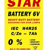Blokbatterij 4R25 6V STAR voor werflichten