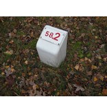 Plastic PEHD hectometer marker