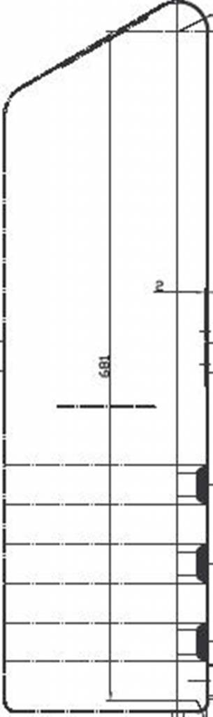 Borne hectométrique en plastique PEHD