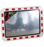 Miroir de circulation 'Traffic deluxe' 600 x 800 mm - rouge/blanc
