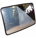 Miroir industrielle 400 x 600 mm - cadre noir