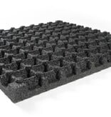 Rubberen veiligheids- en speeltuintegel - 100 x 100 x 7.5 cm