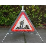 Tripan de signalisation pliable ouvrier A31