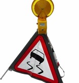 Driezijdig signalisatiebord slipgevaar A15