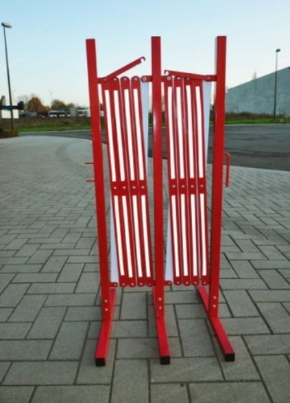 Foldable fence 2,3 m Red/white