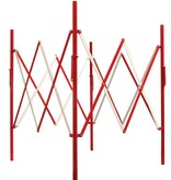 Vierkant vouwhek rood/wit - 1,3m²