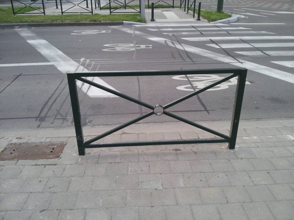 Barrière Croix St-André - 1630 x 1100 mm - Vert (RAL 6009)