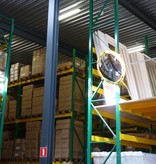 Mirror for industry (Round) 800 mm - yellow/black frame