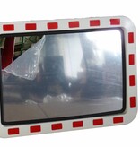 Miroir de circulation 'Traffic deluxe' 400 x 600 mm - rouge/blanc