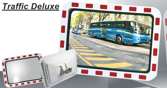 Verkeersspiegel 'Traffic Deluxe' 400 x 600 mm - rood/wit