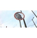 Gegalvaniseerde stalen paal voor spiegels - Ø76 mm x 320 cm