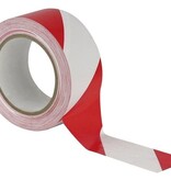 Signalisatielint 50 mm x 100 m - rood/wit