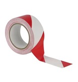 Sterk signalisatielint, 50 mm x 100 m Rood / Wit