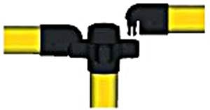 Extra meter "Express" barrier - 2 crossbars Red / White