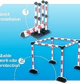Extra meter "Express" afbakening met 2 dwarsliggers Rood / Wit