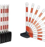 Paal in PVC "Bi-Pose" 90 cm rood / blanc4 kg.
