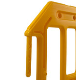 Construction barrier 'Gatebarrier' - yellow - 1000 x 2000 mm