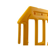 Construction barrier 'Gatebarrier' - yellow - 1000 x 2000 mm