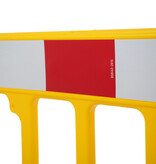 Werfhek 'Gaterbarrier' - geel - 1000 x 2000 mm