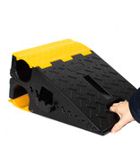 Foldable and portable hose bridge with covers - 2 x Ø 80mm