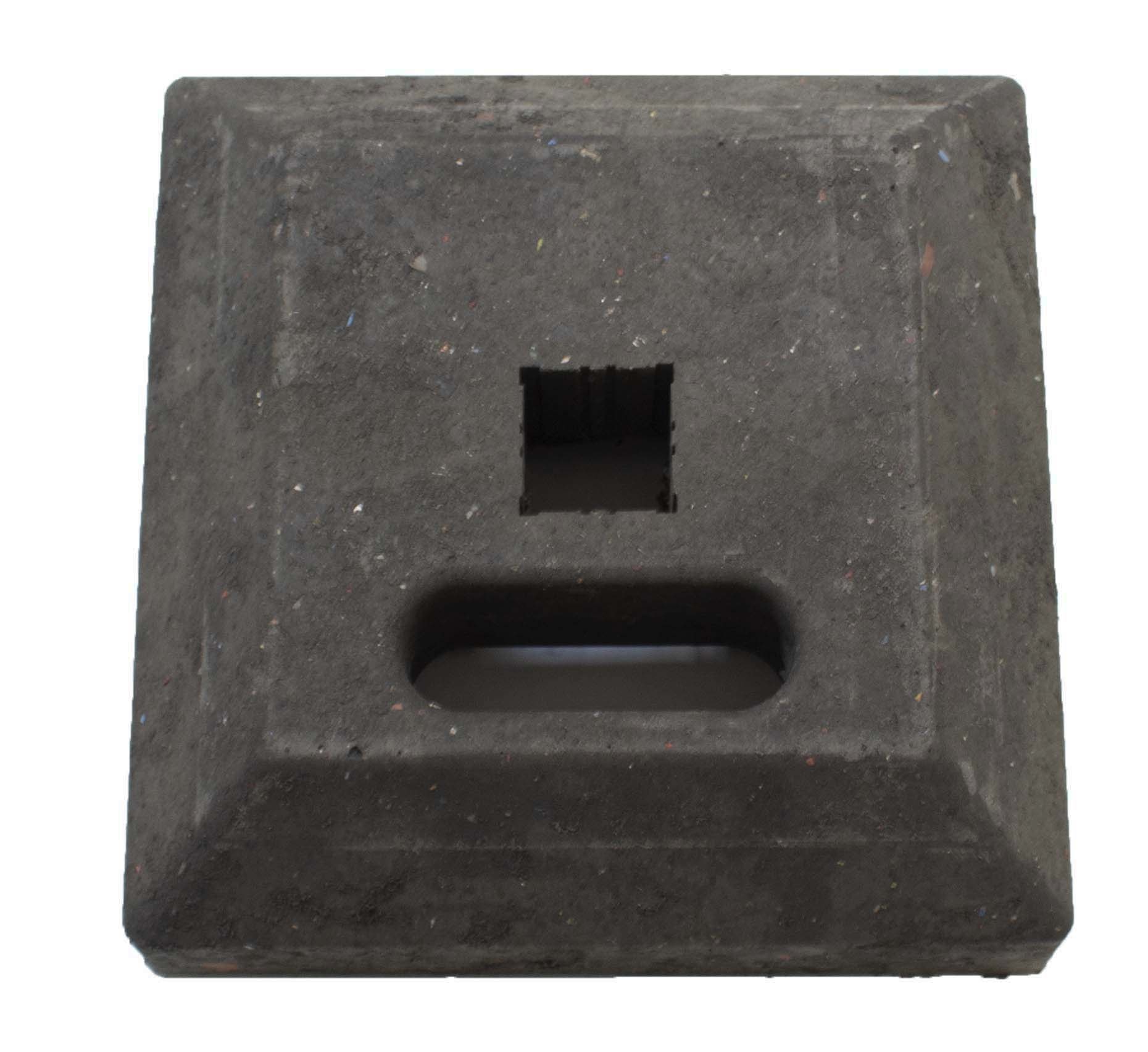 Base for temporary traffic signs  Minibloc 15kg  - socket 60 x 60