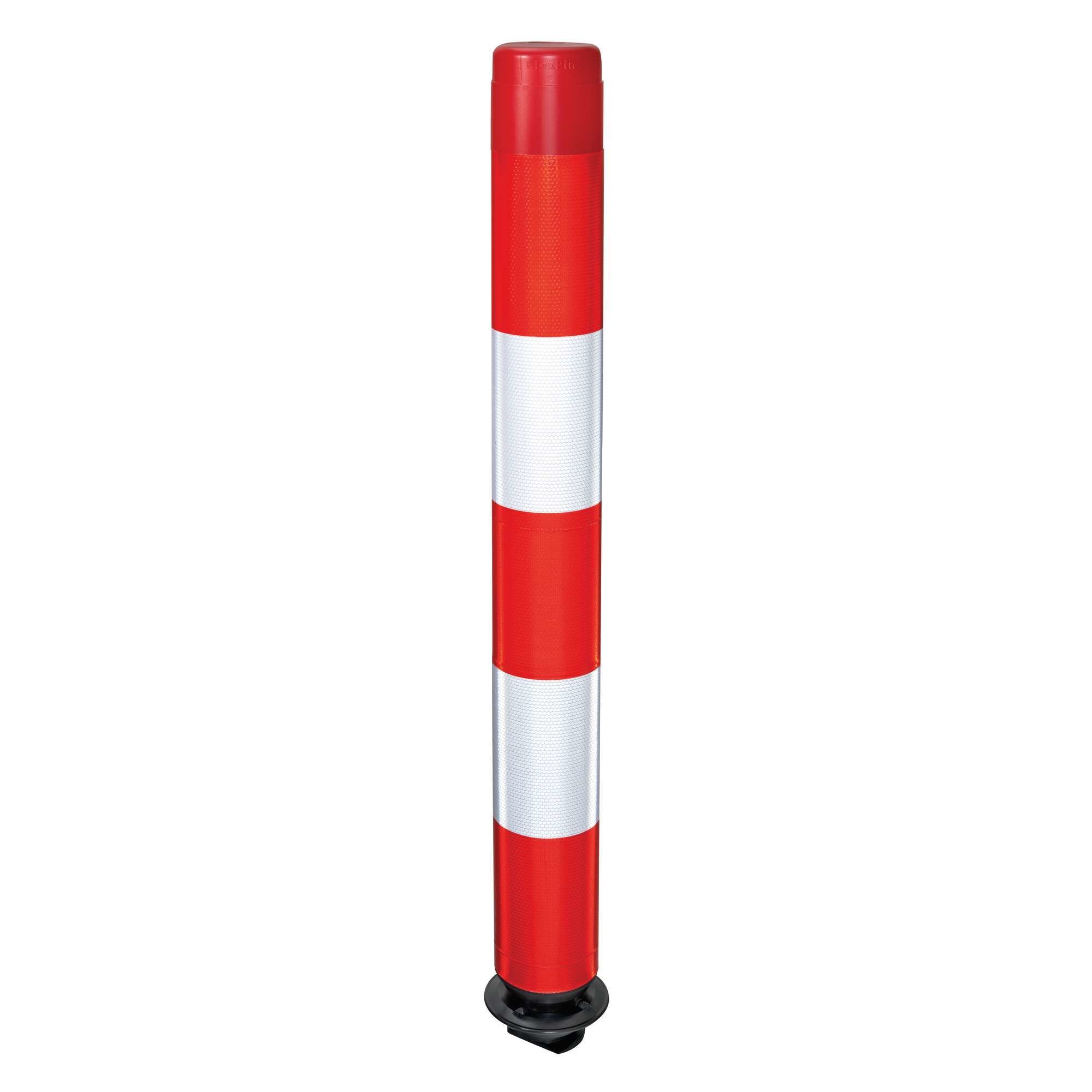 Balise auto-relevable FLEXPIN - rouge/blanc - différents hauteurs