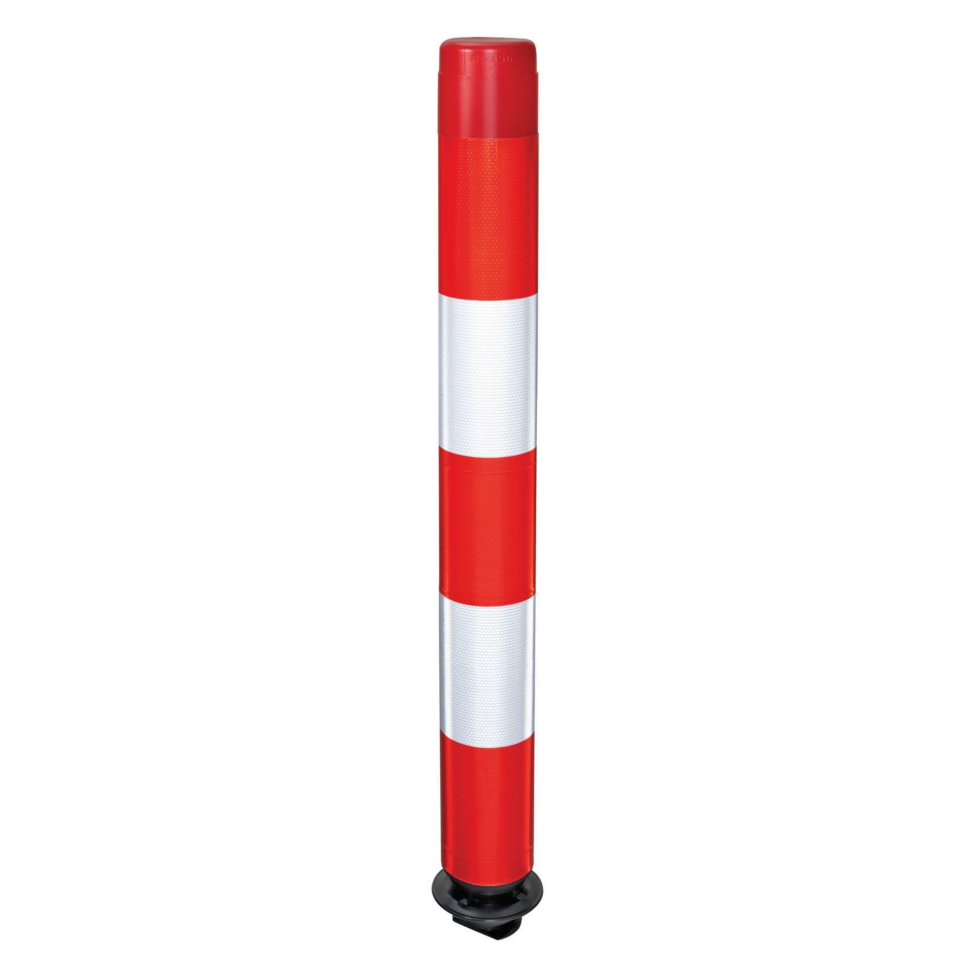 Flexible bollard FLEXPIN - red/white - various lengths