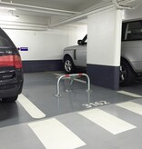 Parkeerbeugel 'Stopblock' met cilinderslot + driekantsleutels